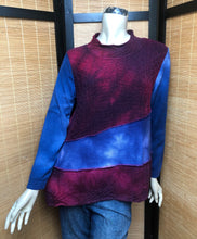 Load image into Gallery viewer, Bejeweled Long Sky-Dye Long-Sleeved Pullover in Red Fall Sunrise
