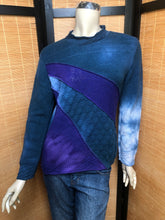 Load image into Gallery viewer, Bejeweled Mid Sky-Dye Long-Sleeved Pullover in Teal Autumn Sky
