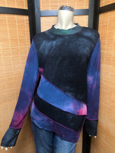 Load image into Gallery viewer, Bejeweled Long Sky-Dye Long-Sleeved Pullover in Colorful Midnight Beauty
