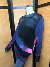 Load image into Gallery viewer, Bejeweled Long Sky-Dye Long-Sleeved Pullover in Colorful Midnight Beauty
