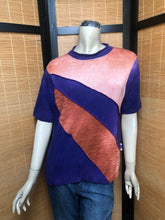 Load image into Gallery viewer, Bejeweled Mid Sky-Dye Long-Sleeved Pullover in Purple Sun-Rising Sky
