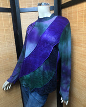 Load image into Gallery viewer, Bejeweled Mid Sky-Dye Long-Sleeved Pullover in Green Fall Forestry
