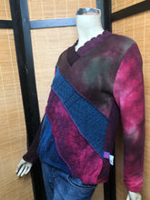 Load image into Gallery viewer, Bejeweled Mid Sky-Dye Long-Sleeved Pullover in Pink Forest Sublime
