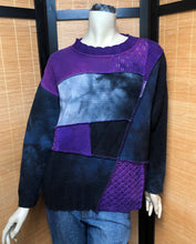Load image into Gallery viewer, Bejeweled Mid Sky-Dye Long-Sleeved Pullover in Beautiful Dazzling Fall
