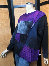 Load image into Gallery viewer, Bejeweled Mid Sky-Dye Long-Sleeved Pullover in Beautiful Dazzling Fall
