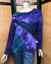 Load image into Gallery viewer, Bejeweled Mid Sky-Dye Long-Sleeved Pullover in Purple Autumn Delights
