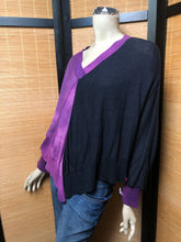 Load image into Gallery viewer, Bejeweled Sky-Dye Poncho w/ Long Sleeves in Charming Fall Love
