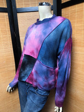 Load image into Gallery viewer, Bejeweled Cropped Sky-Dye Long-Sleeved Pullover in
