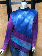 Load image into Gallery viewer, Bejeweled Long Sky-Dye Long-Sleeved Pullover in Blue Night Sky
