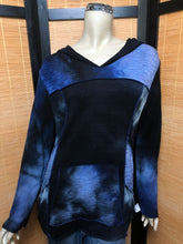 Load image into Gallery viewer, Bejeweled Long Sky-Dye Long-Sleeved Pullover in Midnight Enigmatic Love

