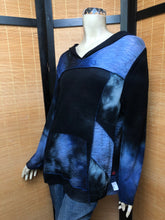 Load image into Gallery viewer, Bejeweled Long Sky-Dye Long-Sleeved Pullover in Midnight Enigmatic Love
