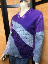 Load image into Gallery viewer, Bejeweled Mid Sky-Dye Long-Sleeved Pullover in Dazzling Purple Splendor
