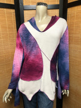 Load image into Gallery viewer, Fresh Fruit Sky-Dye Long Long-Sleeved Hooded Pullover in Purple Rosy Sunrise
