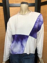 Load image into Gallery viewer, Fresh Fruit Sky-Dye Cropped Long-Sleeved Crew-Necked Pullover in Lapis Sunshine Beauty
