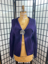 Load image into Gallery viewer, Fresh Fruit Sky-Dye Cropped Long-Sleeved Cardigan in Royal Exquisite Midnight

