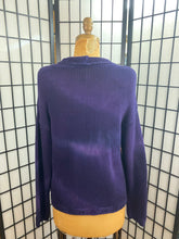 Load image into Gallery viewer, Fresh Fruit Sky-Dye Cropped Long-Sleeved Cardigan in Royal Exquisite Midnight
