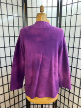 Load image into Gallery viewer, Fresh Fruit Sky-Dye Cropped Long-Sleeved Cardigan in Royal Delicate Purple
