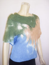 Load image into Gallery viewer, Earth Short Sleeve Sky-Dye Sweater Top
