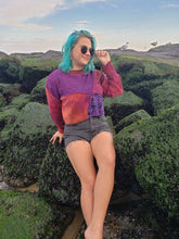 Load image into Gallery viewer, Four Corner Cropped Sweater in Volcano Paisley
